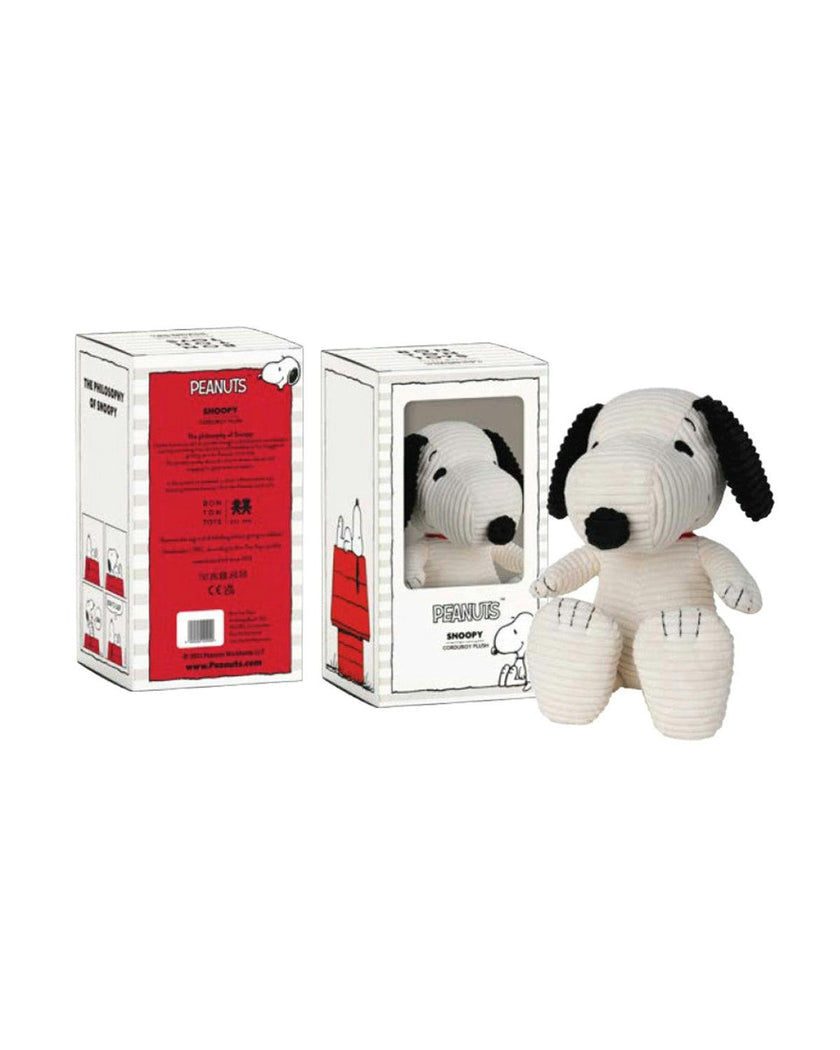PEANUTS SNOOPY Sitting Corduroy Cream in Giftbox 11"