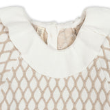 Organic Ruffle Collar Sweater Dress