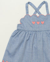 Alice Baby Dress & Bloomer Set - Summer sky