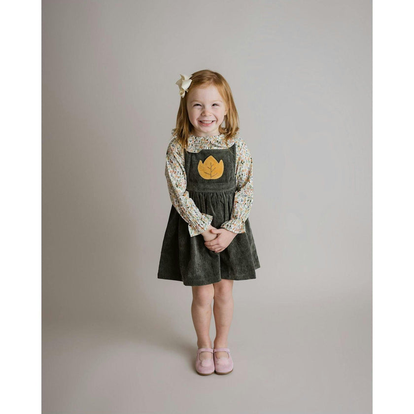 Yellow Floral Ruffle Sleeve Blouse