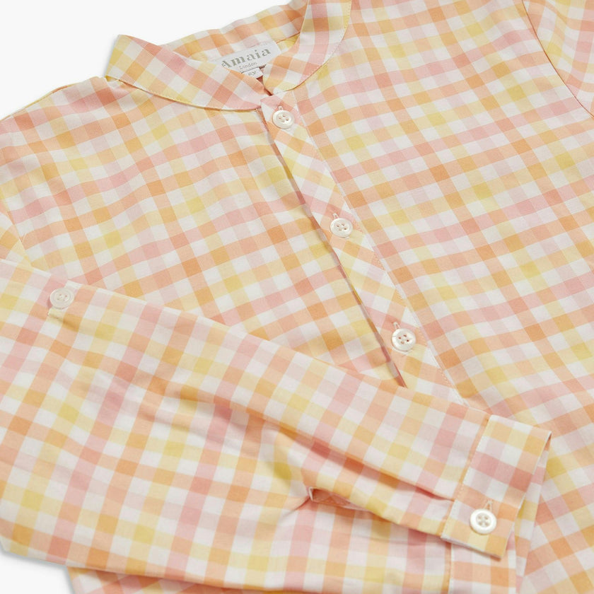 Pereprine Shirt Yellow Pink Check
