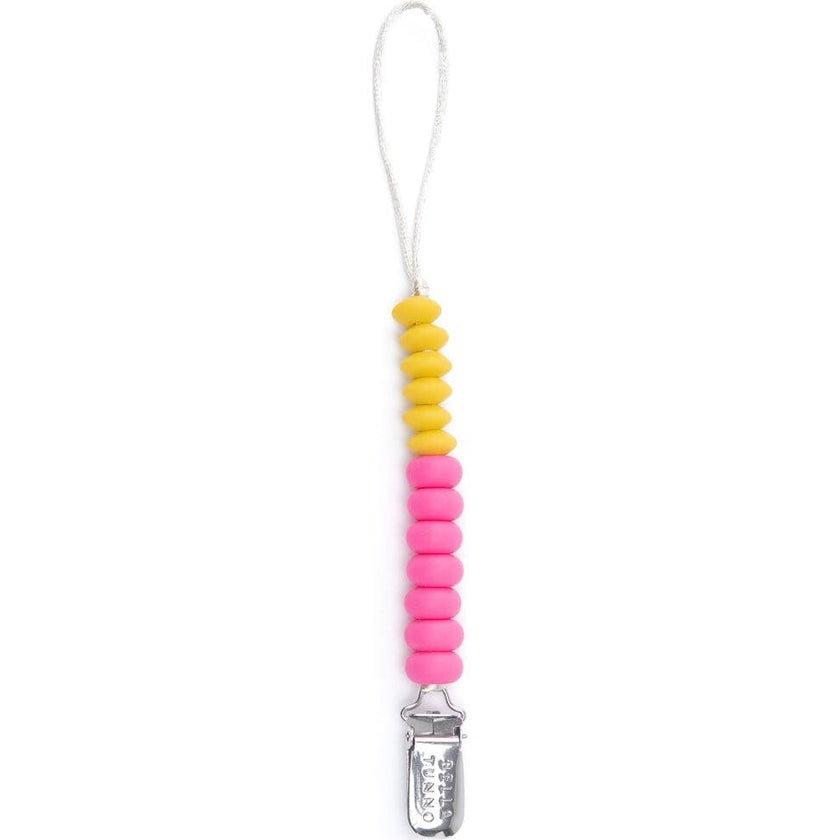 Punch Duo Beaded Silicon Pacifier Clip