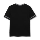 Black Contrast Trim T-Shirt