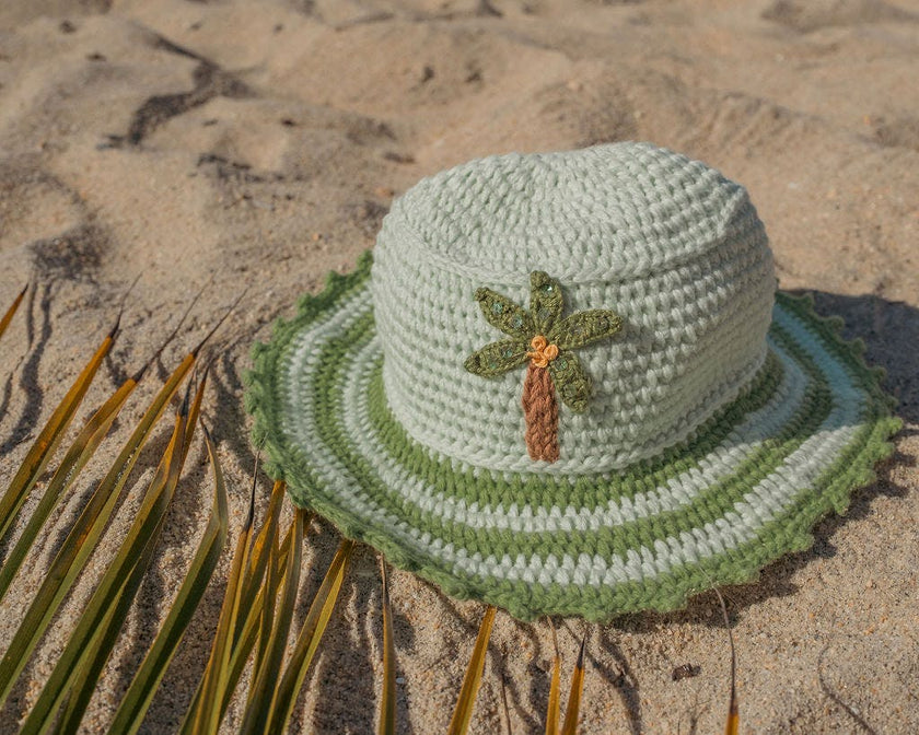 Crochet Bucket Hat in Palm