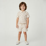 Organic Collar Tee & Shorts Set - Rodeo