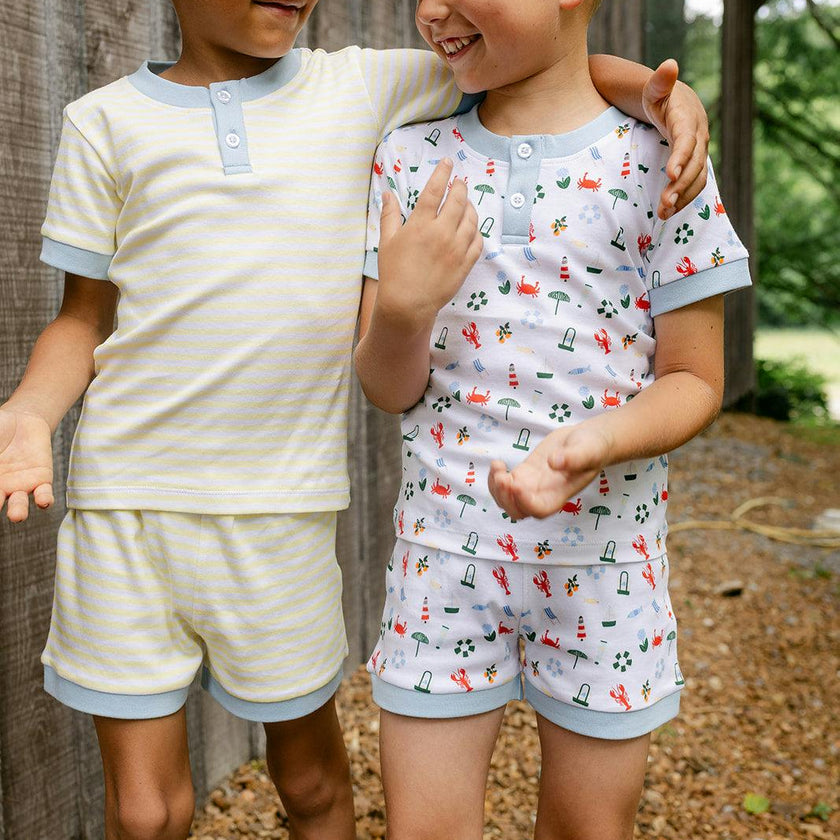 Frankie PJ Set - Lemon Stripe