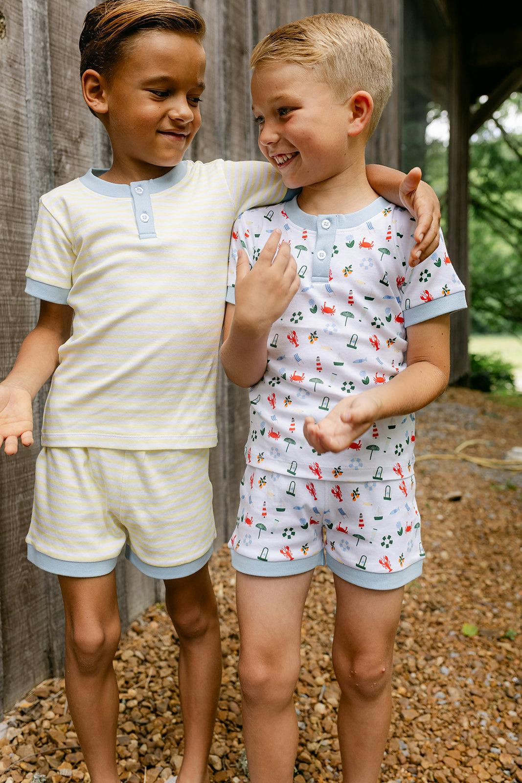 Frankie PJ Set - Lemon Stripe
