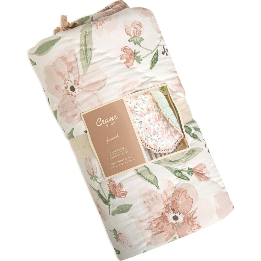 Parker Quilted Baby Play Mat (Pink Floral)