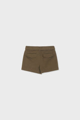 Organic Cotton Cargo Front Short With Belt