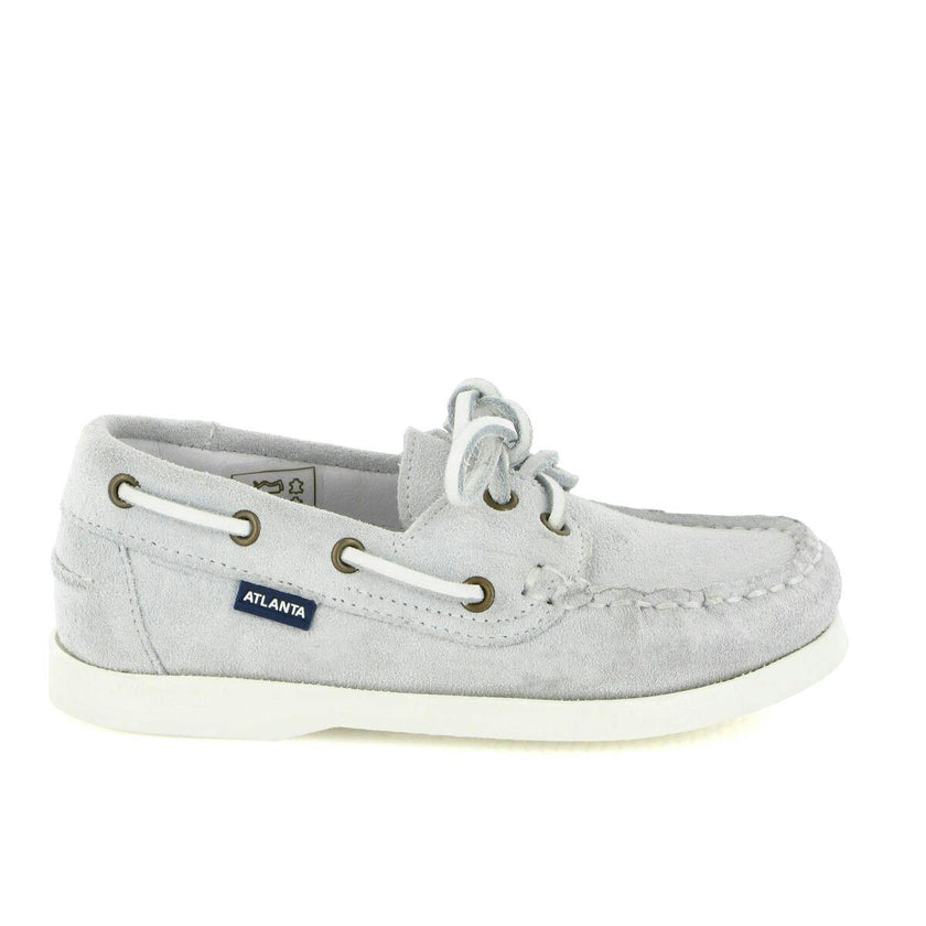 Suede Boat Shoes, Natural