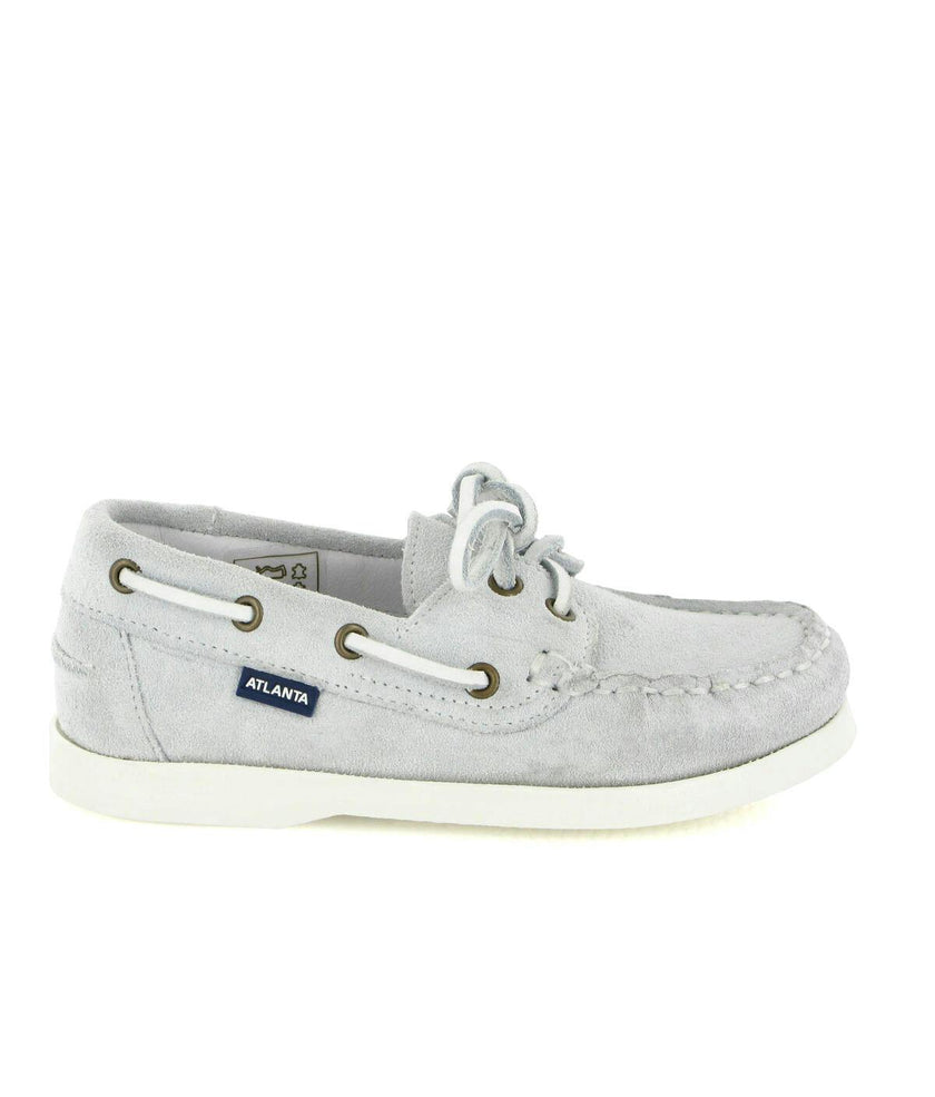 Suede Boat Shoes, Natural