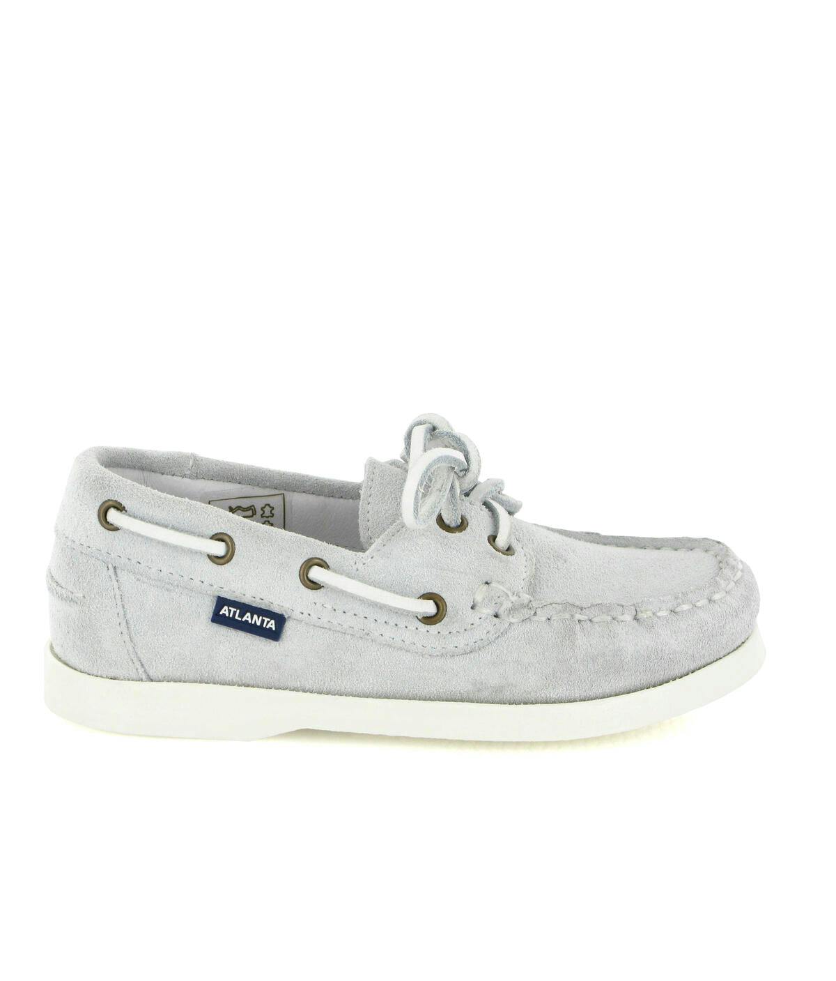 Suede Boat Shoes, Natural