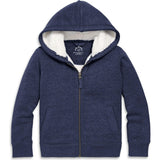 Kids teddy fleece-lined zip hoodie