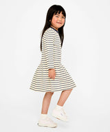 Isla Sweatshirt Dress, Navy French Stripe
