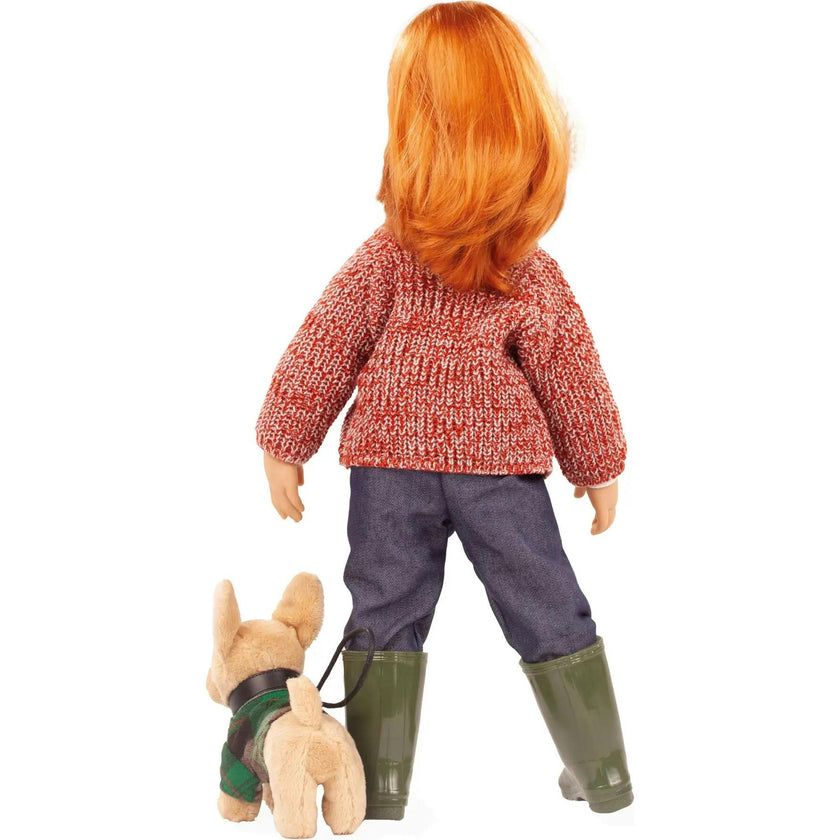 Gotz Hannah & Her – 19.5" Poseable Hard‑Vinyl Standing Doll with Washable Red Hair