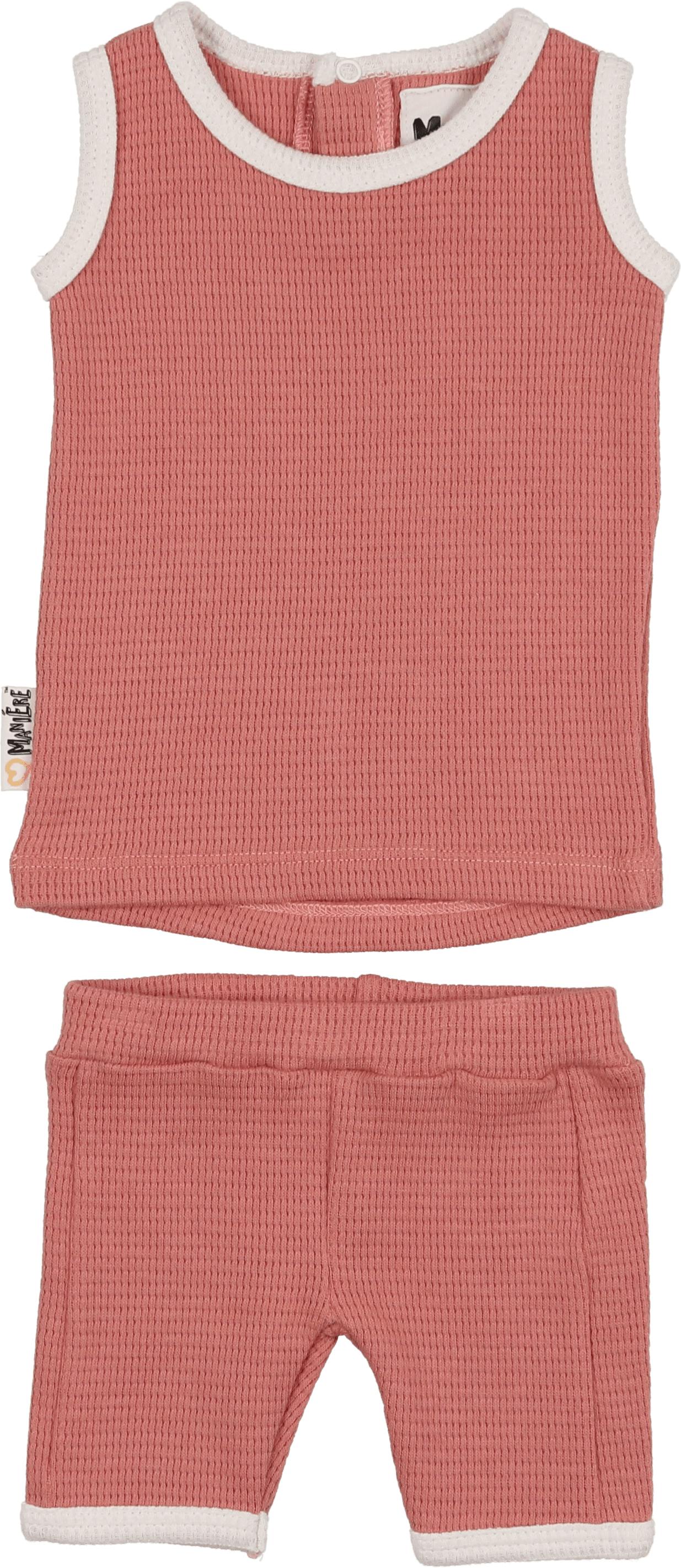 Waffle Knit Tank Set