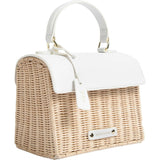 Mini Insulated Hand-Woven Wicker Lunchbox