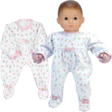 15" Doll Floral Print Sleeper