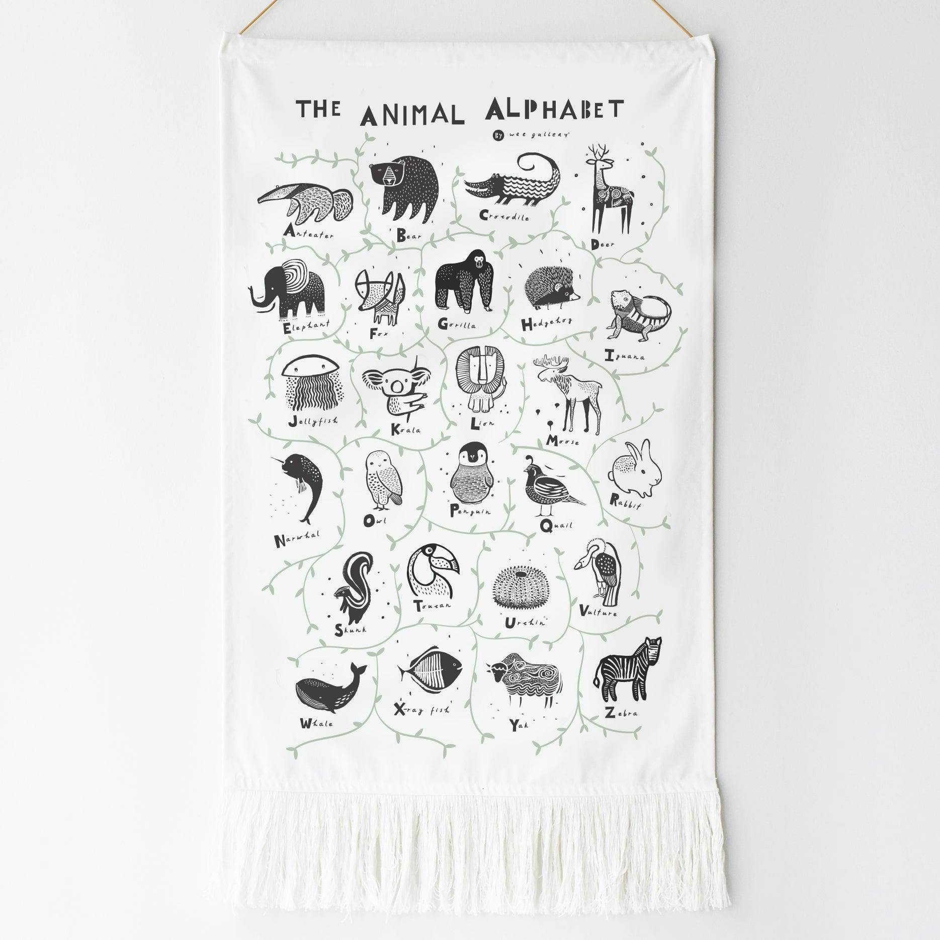 Animal Alphabet Wall Hanging