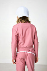 girls dusty pink crewneck