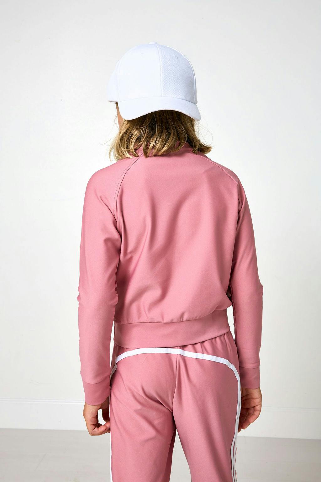 girls dusty pink crewneck