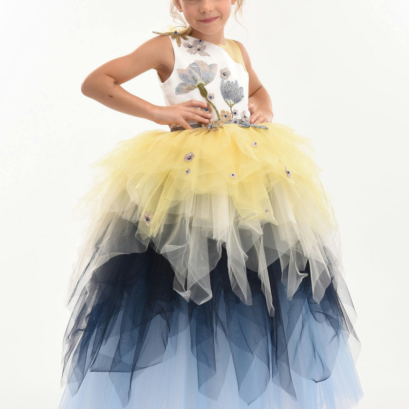 Blue Gemini Tulle Dress
