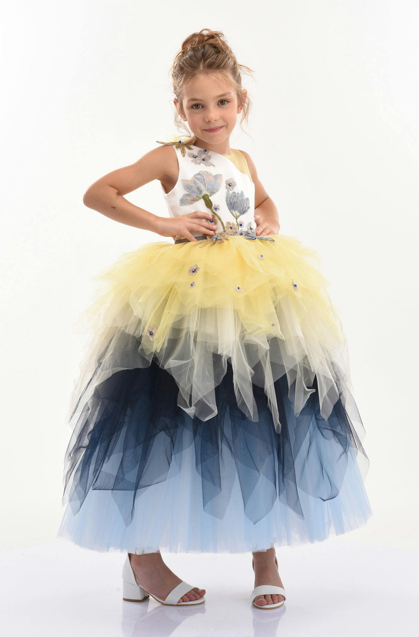 Blue Gemini Tulle Dress