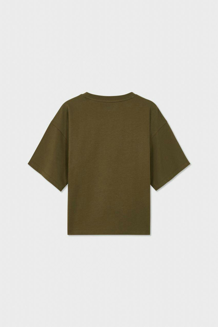 Relaxed Organic Cotton Trumpet Sleeve T-Shirt