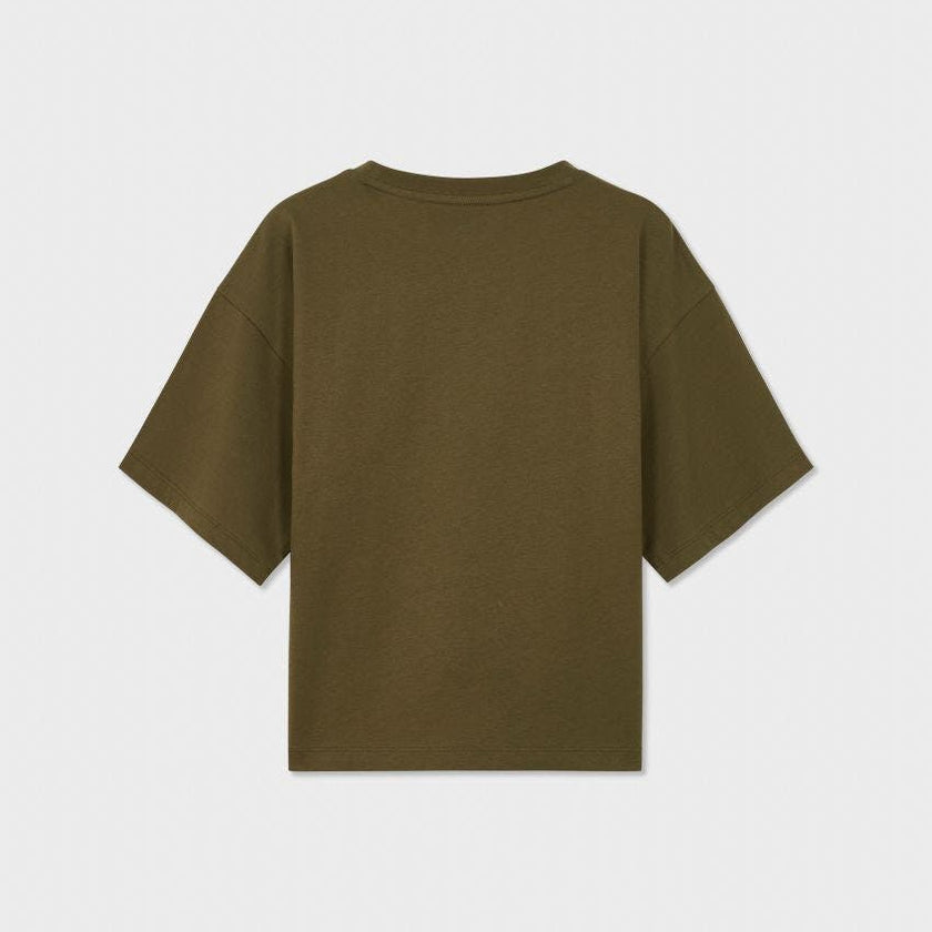 Relaxed Organic Cotton Trumpet Sleeve T-Shirt