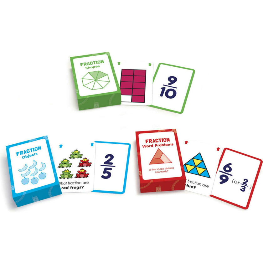 Fraction Flashcards for Ages 6-9+