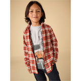 Flannel Button Up Shirt, Multi