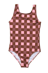 Seaesta Surf x Heather Taylor Home / Gingham Swimsuit / Raspberry