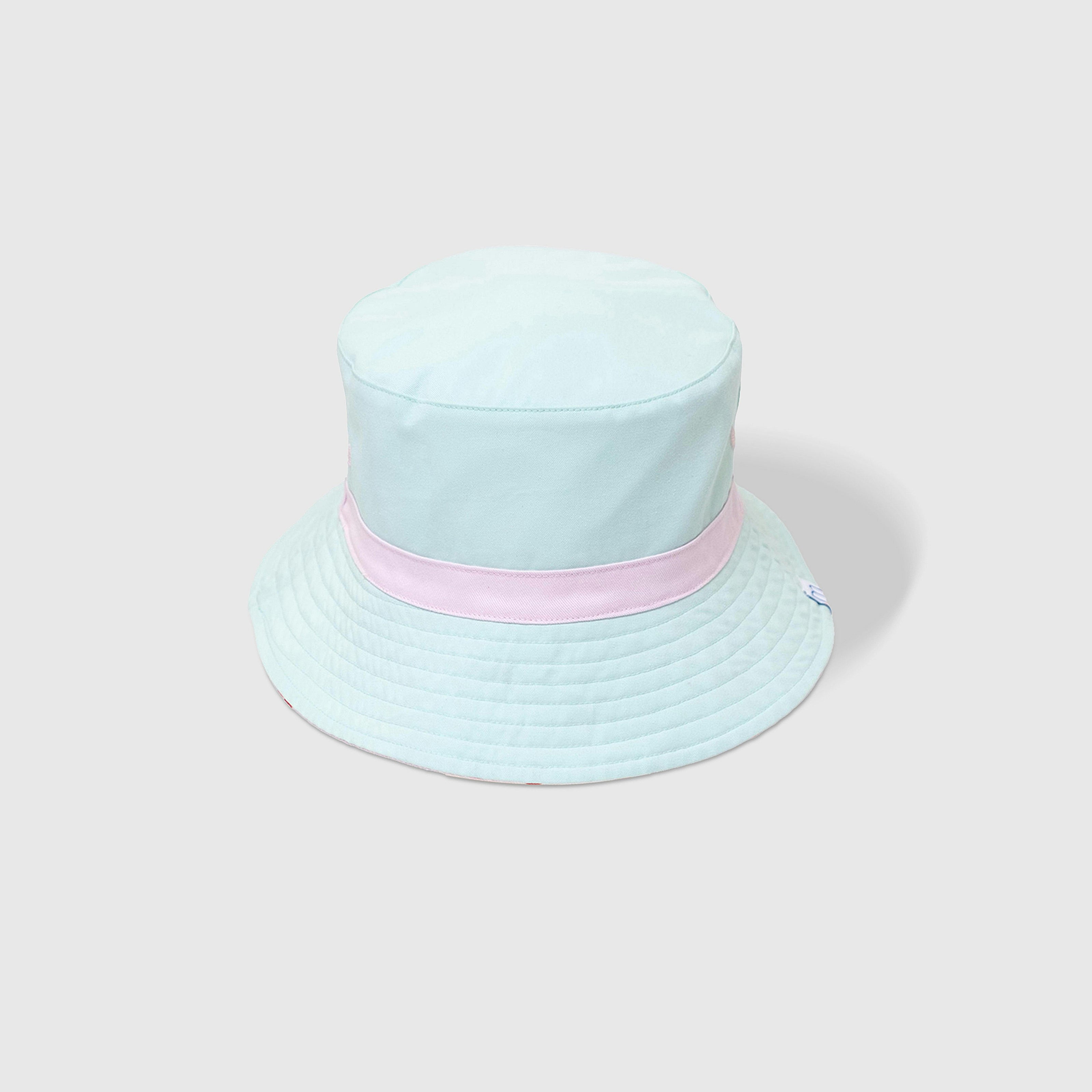 Reversible Bucket Hat – Strawberries + Daisies