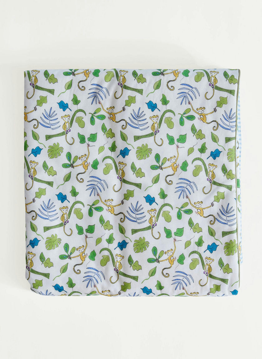 Oh Baby! Shawl Blanket, Bib & Burp Set - Happy Monkey
