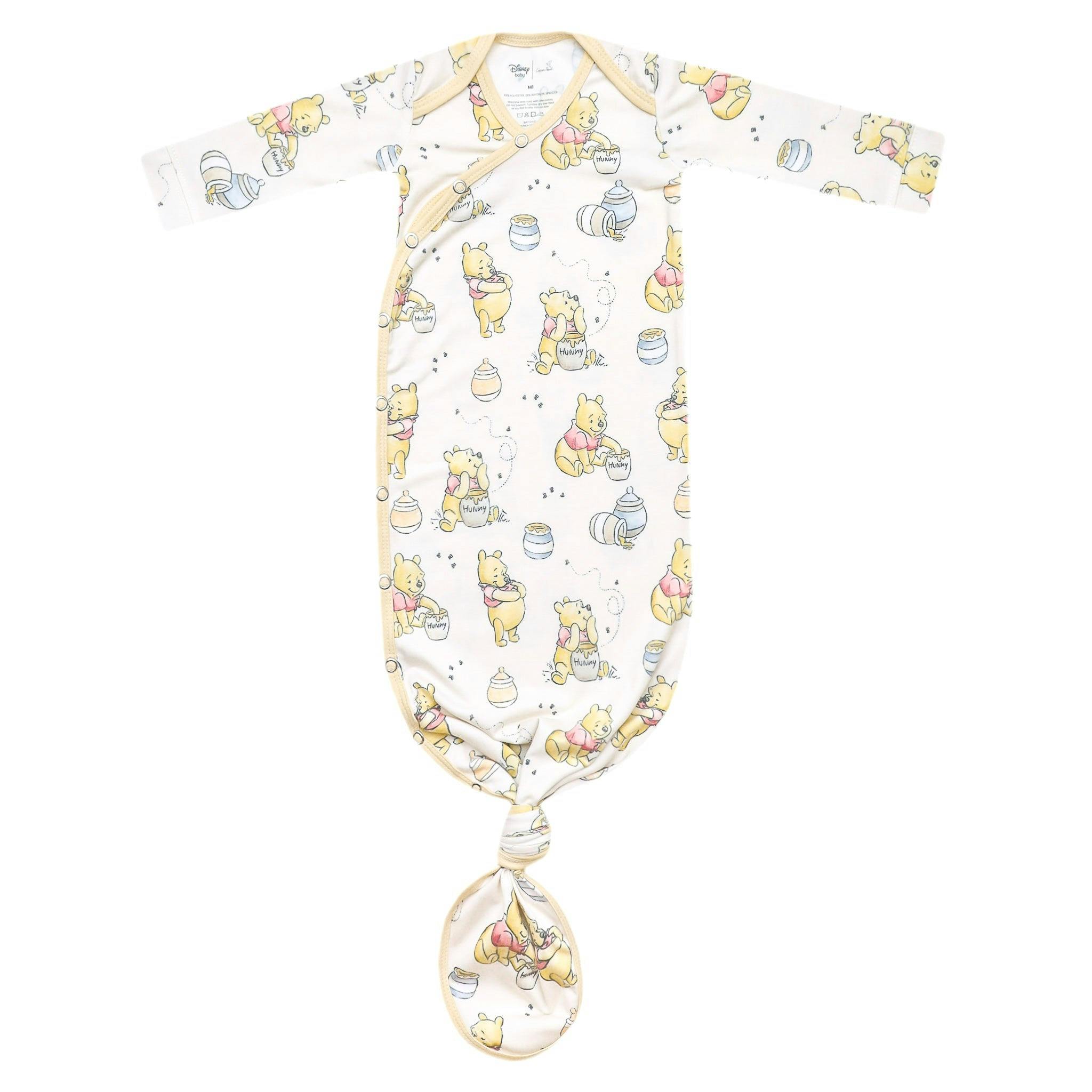 Newborn Knotted Gown - Hunny