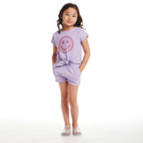 Kids Girls Tie-Front Top & Short Set