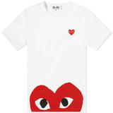 White Low Red Heart T-Shirt