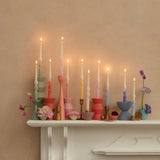 Rainbow Twisted Table Candles