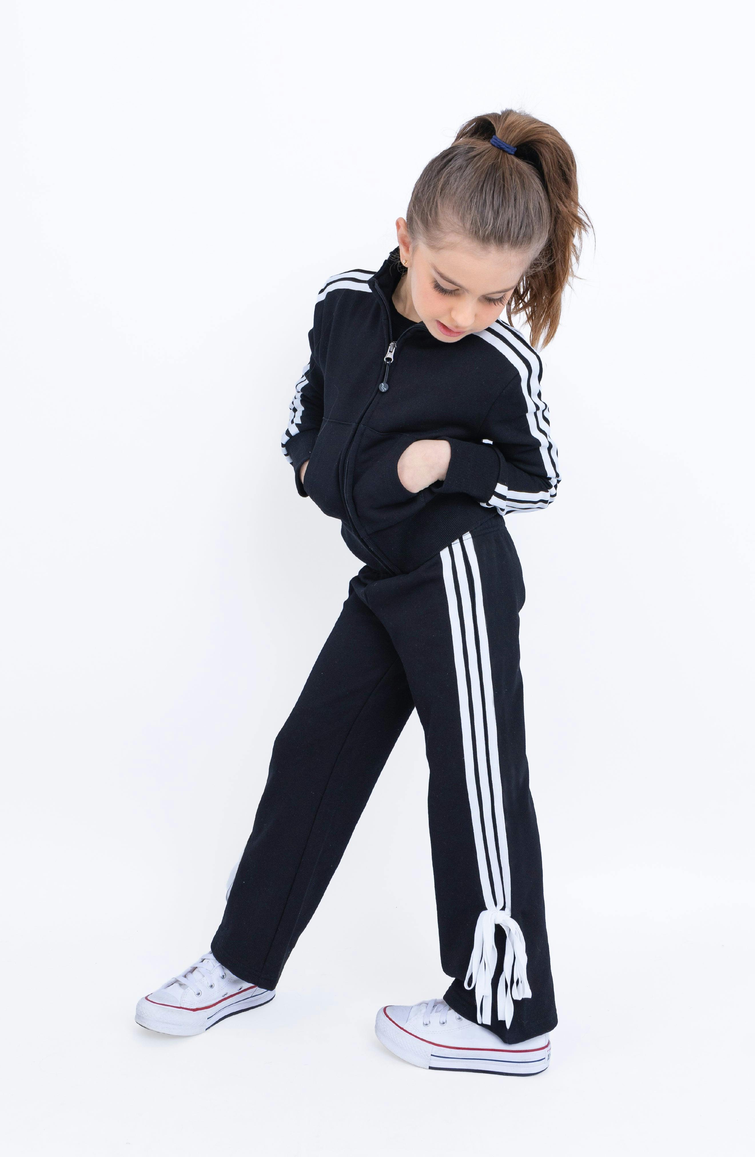 Misha Zip-up Track Jacket - Black