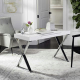 Paley Lacquer & Chrome Desk