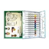 OOLY x Peanuts Color-In Wooden Scene Kit - 12 Paint Markers