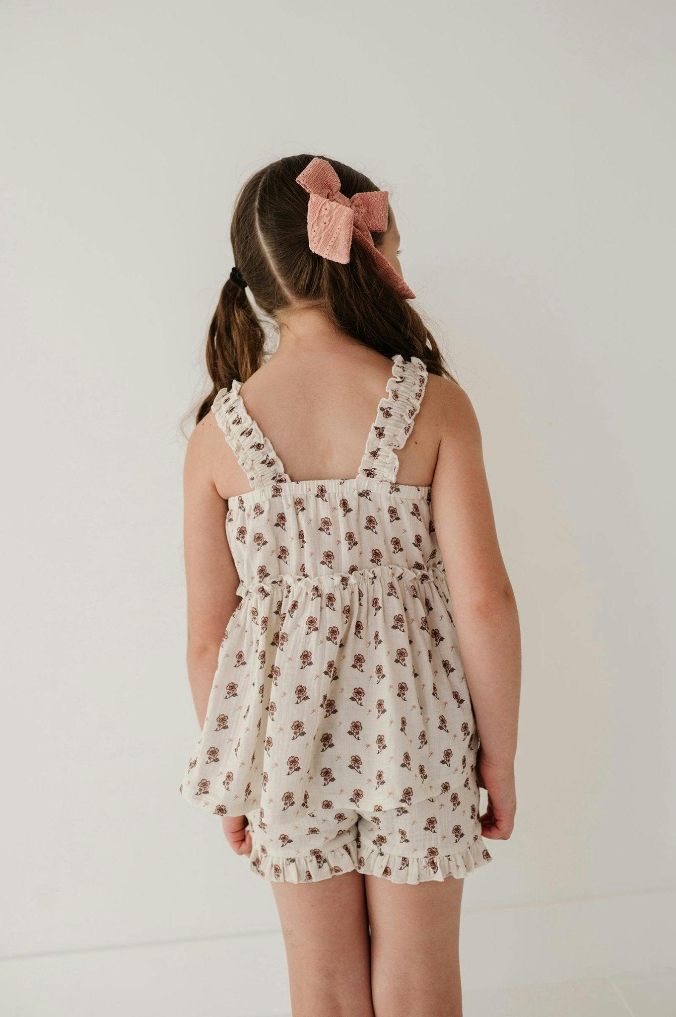 Ruffle Gauze Tank