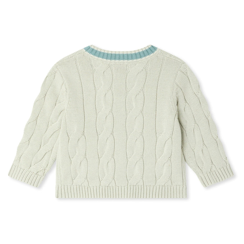 BONPOINT Giorginol Baby Cardigan - Bleu Gris
