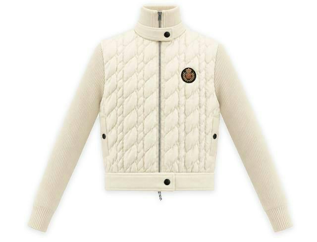 Cable Knit Quilt Sweater With Belt