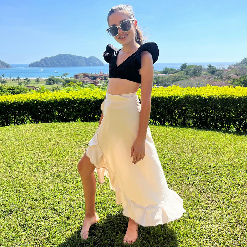 Girl's Wrap Skirt - Sand