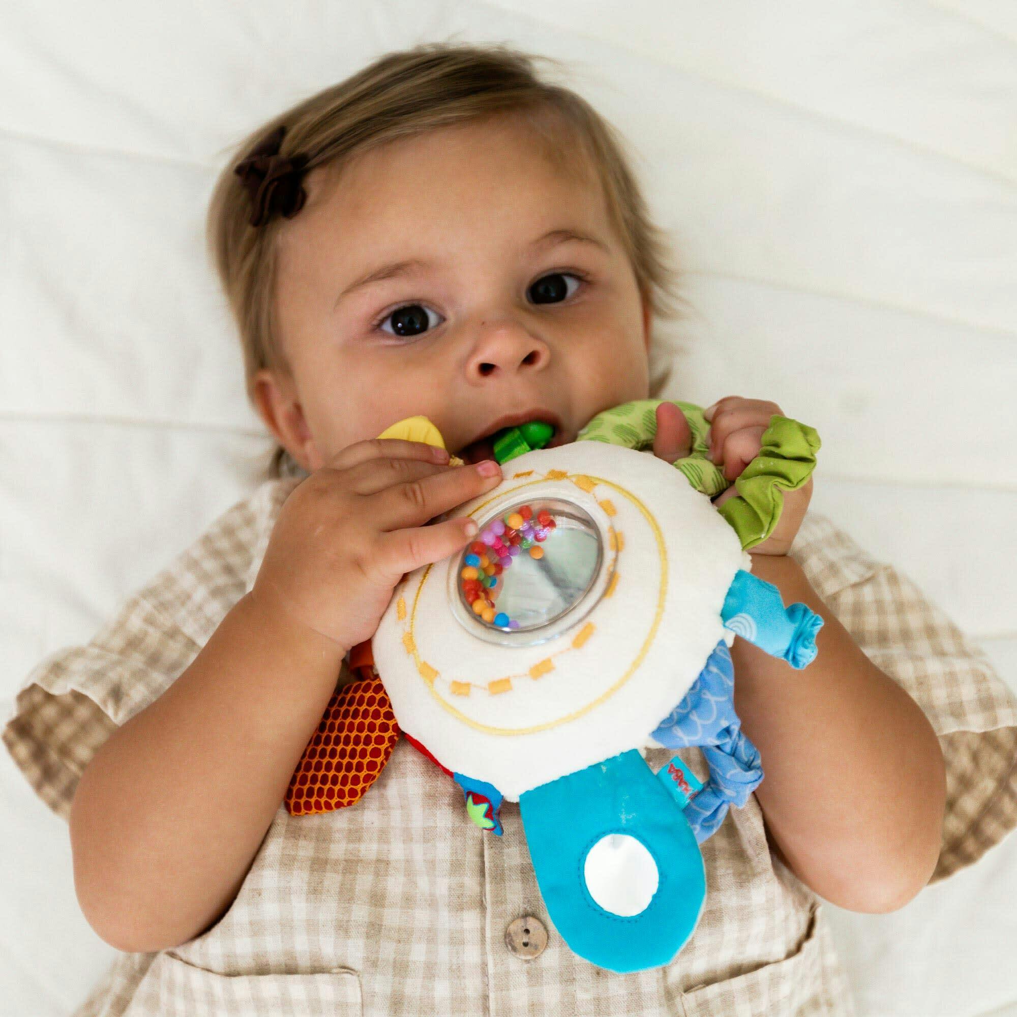 Teether Cuddly Rainbow Round Activity Toy