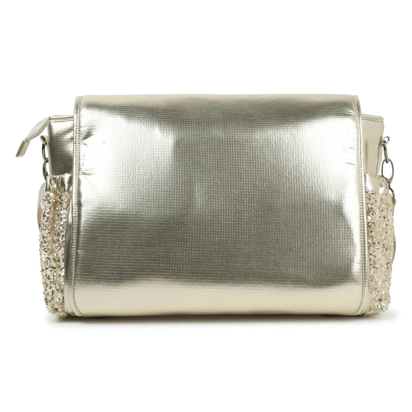 Metallic diaper bag
