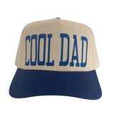 Cool Dad 2-Tone Snap Back Hat, Tan & Blue
