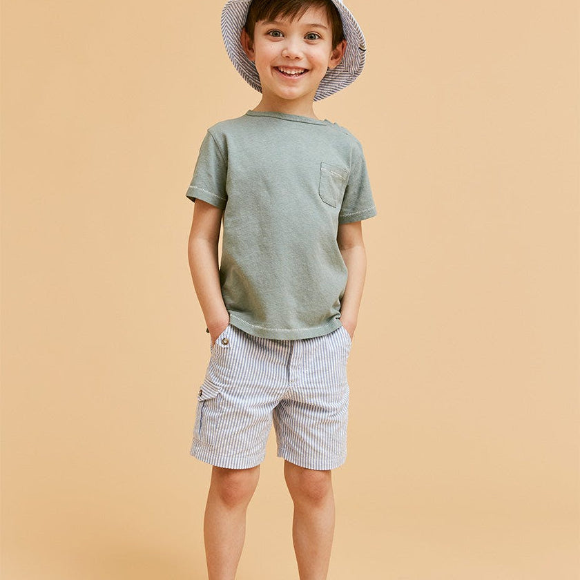 Cargo Seersucker Shorts