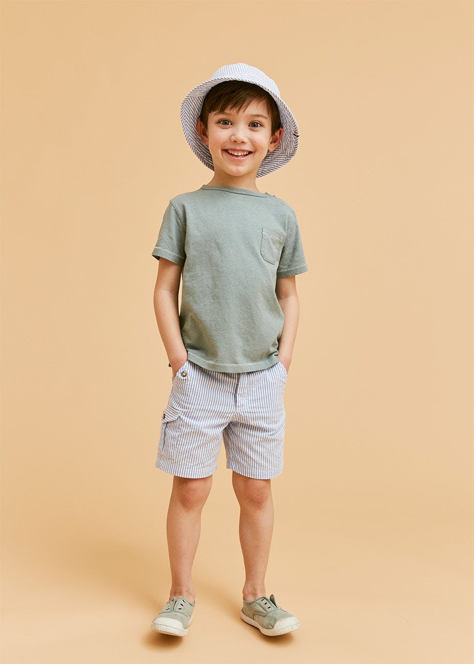 Cargo Seersucker Shorts
